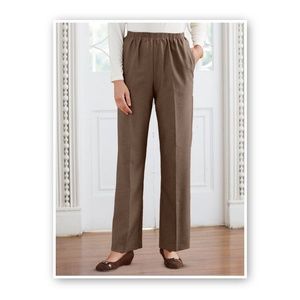 Alfred Dunner® Classic Pull-on Tan Pants 14p